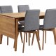 ROWICO Filippa spisebord - olieret eg m. klap (80x120+45)  