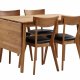 ROWICO Filippa spisebord - olieret eg m. klap (80x120+45)  