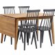 ROWICO Filippa spisebord - olieret eg m. klap (80x120+45)  
