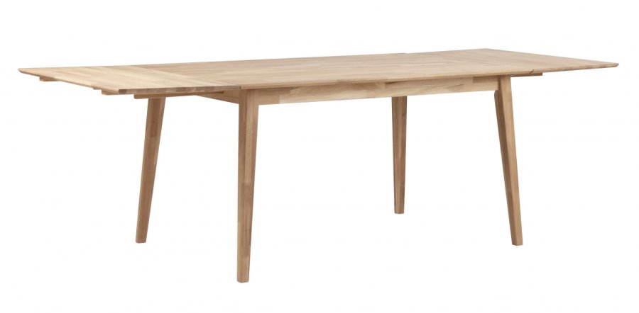 ROWICO Filippa spisebord - hvidpigmenteret eg m. udtrk (140x90)