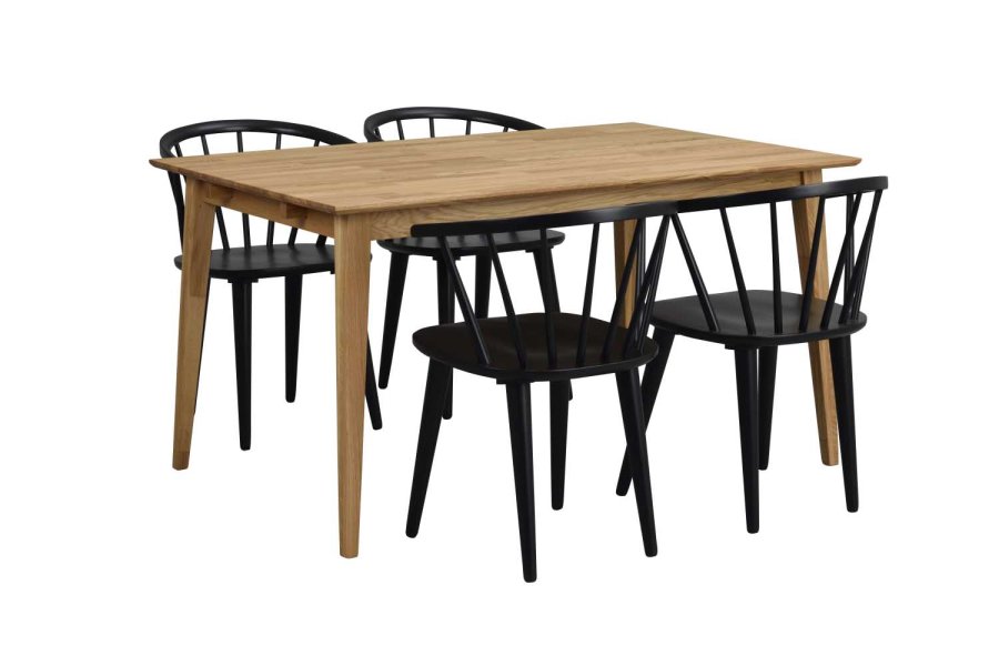 ROWICO Filippa spisebord - olieret eg m. udtrk (140x90)