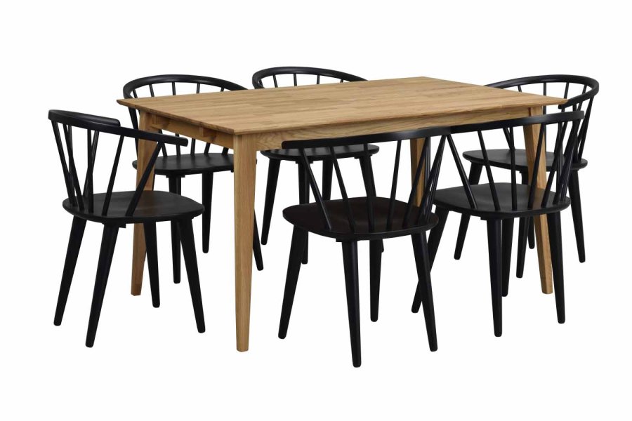 ROWICO Filippa spisebord - olieret eg m. udtrk (140x90)