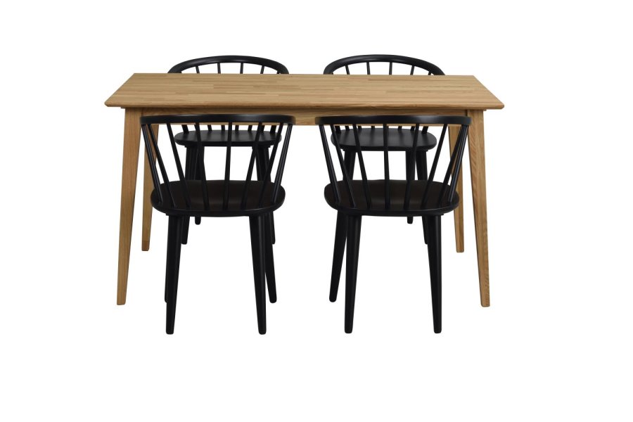 ROWICO Filippa spisebord - olieret eg m. udtrk (140x90)