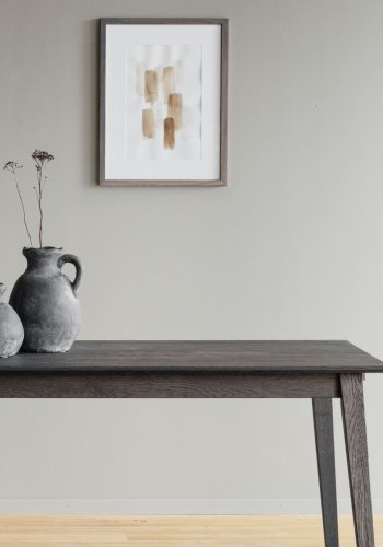 ROWICO rektangulr Filippa spisebord m. udtrk - mrkebrun eg (180x90)