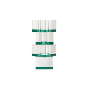 HOUSE OF SANDER Flora vase - klar og grn glas (7x7)