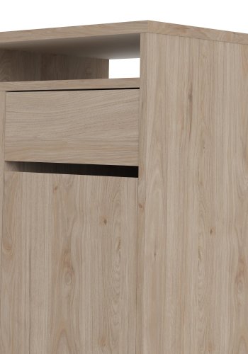 TVILUM Function Plus skrivebord, m. 1 lge, 1 skuffe, 2 rum - natur folie/spnplade (110.2x48.2)