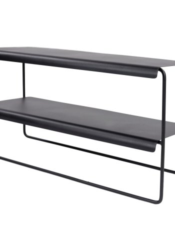 TORNA DESIGN Gabi skoreol, m. 2 hylder - sort stl (B:73)