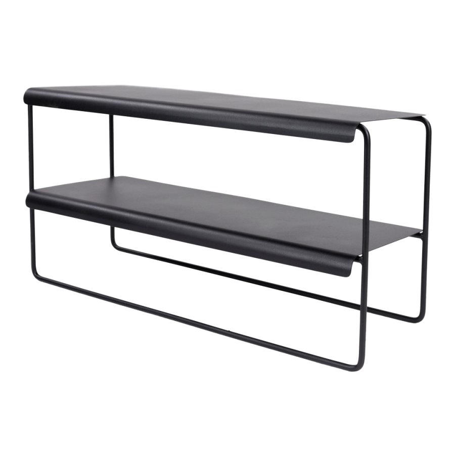 TORNA DESIGN Gabi skoreol, m. 2 hylder - sort stl (B:73)