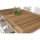 VENTURE DESIGN havest, m. Panama bord, m. udtrk og 4 Mexico stole, m. armln - teak/alu/textilene