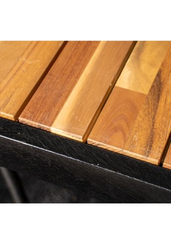 VENTURE DESIGN havest, m. Bois bord (200x100) og 6 Anna stole, m. armln - akacie/alu/rattan