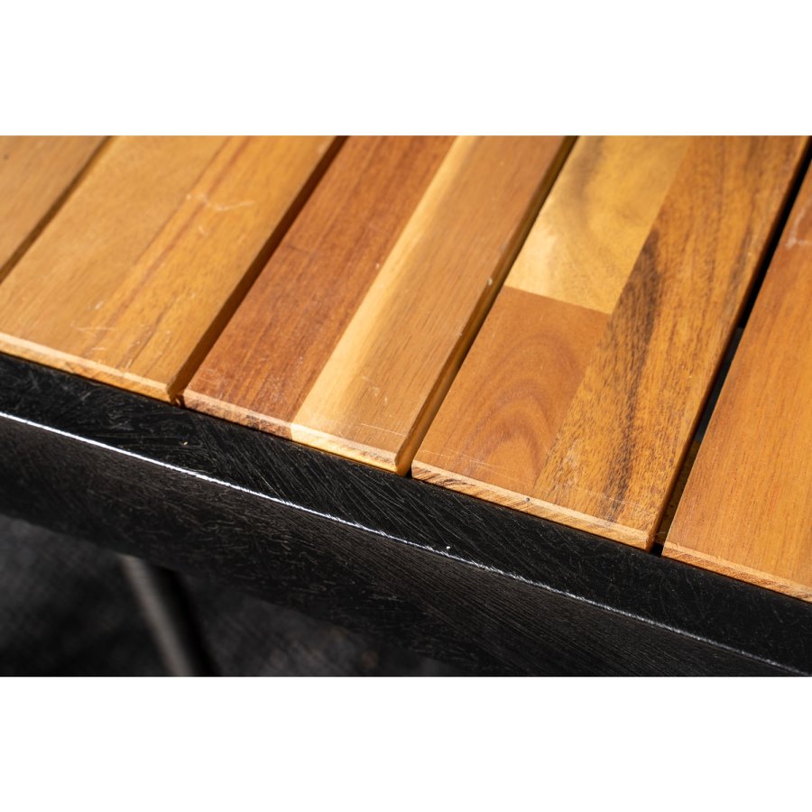 VENTURE DESIGN havest, m. Bois bord (200x100) og 6 Anna stole, m. armln - akacie/alu/rattan