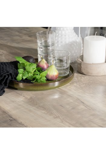 VENTURE DESIGN havest, m. Llama bord (205x100) og 6 Albany 5:pos stole - laminat/alu/aintwood