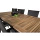 VENTURE DESIGN havest m. Panama bord m. udtrk og 8 Anna stole m. armln - teak/sort rattan/alu