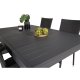 VENTURE DESIGN havest, m. Marbella bord, m. udtrk og 4 Anna stole - sort aintwood/alu/rattan 