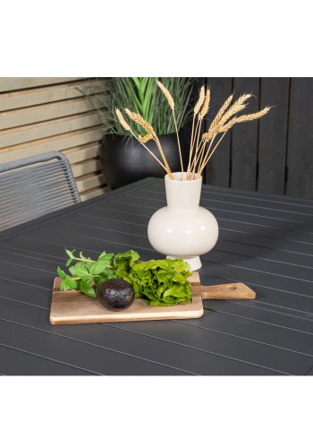 VENTURE DESIGN havest, m. Marbella bord, m. udtrk og 4 Lindos stole - reb/aluminium