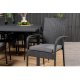 VENTURE DESIGN havest m Marbella bord m. udtrk og 8 Anna stole m. armln + hynde - sort rattan/alu