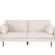 VENTURE DESIGN Boom 3 pers. sofa - beige fljl og sort stl