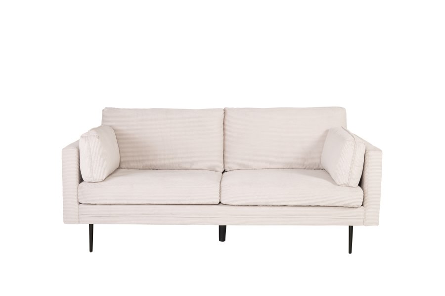 VENTURE DESIGN Boom 3 pers. sofa - beige fljl og sort stl