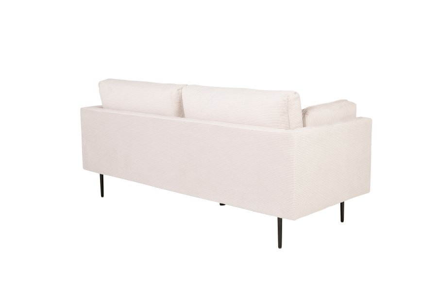 VENTURE DESIGN Boom 3 pers. sofa - beige fljl og sort stl