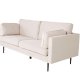 VENTURE DESIGN Boom 3 pers. sofa - beige fljl og sort stl