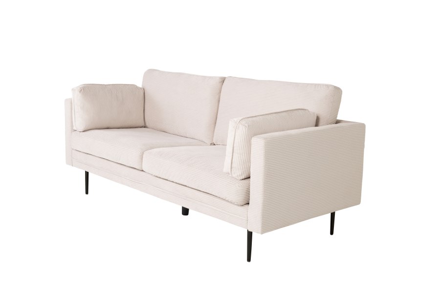 VENTURE DESIGN Boom 3 pers. sofa - beige fljl og sort stl