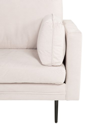 VENTURE DESIGN Boom 3 pers. sofa - beige fljl og sort stl