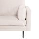 VENTURE DESIGN Boom 3 pers. sofa - beige fljl og sort stl
