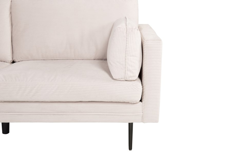 VENTURE DESIGN Boom 3 pers. sofa - beige fljl og sort stl