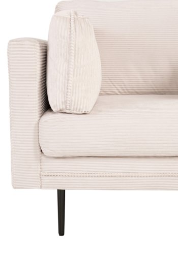 VENTURE DESIGN Boom lnestol, m. armln - beige fljl og sort stl