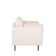 VENTURE DESIGN Boom lnestol, m. armln - beige fljl og sort stl