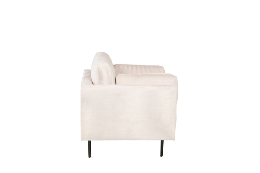 VENTURE DESIGN Boom lnestol, m. armln - beige fljl og sort stl