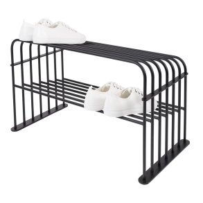 TORNA DESIGN Grille skoreol, m. 2 hylder - sort stl (B:70)