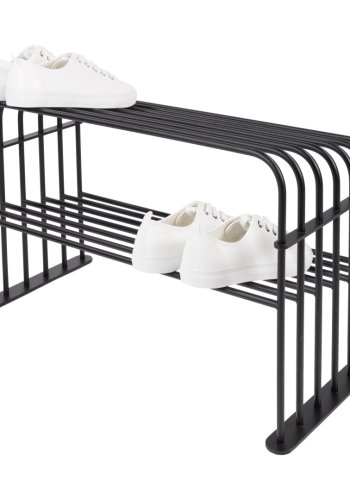 TORNA DESIGN Grille skoreol, m. 2 hylder - sort stl (B:70)