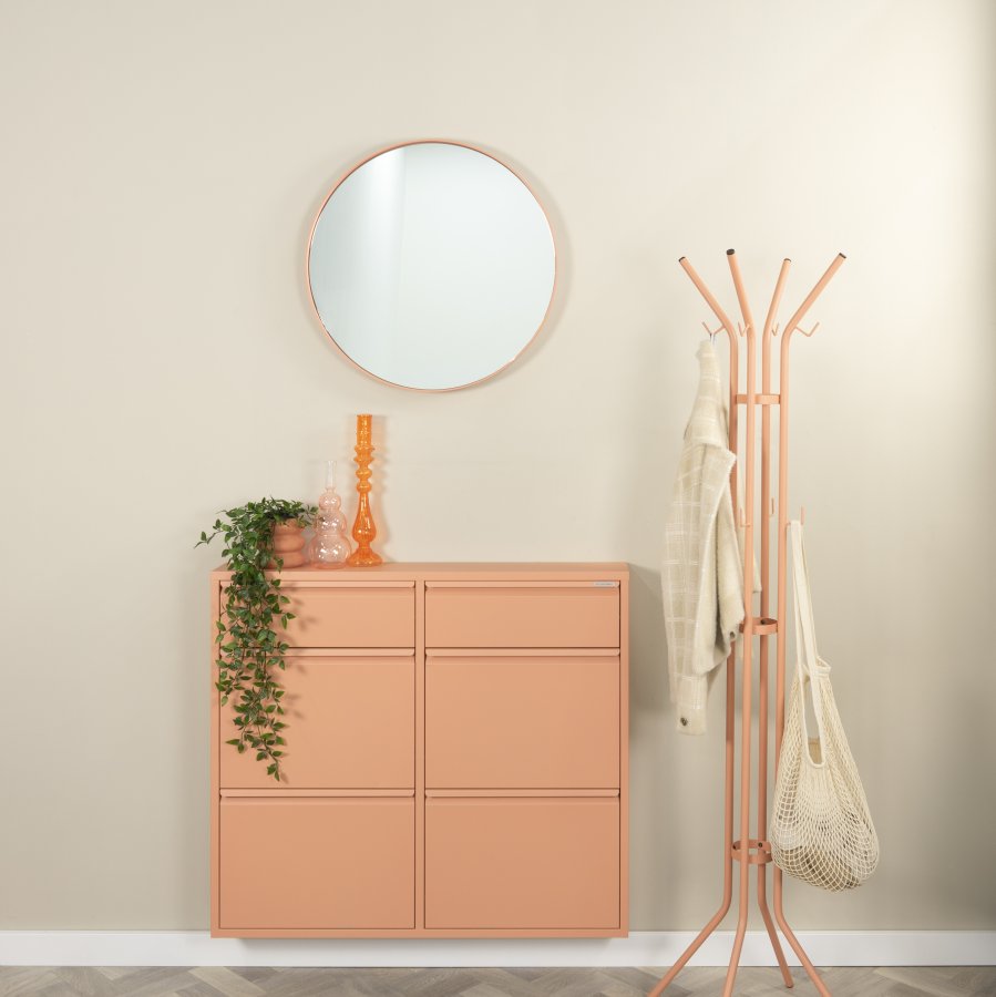 SPINDER DESIGN BILLY 6 skoskab, m. 6 lger - clay terra stl