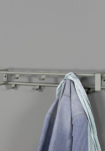 SPINDER DESIGN Rex knagerkke, m. 7 knager - stvgrnt stl (60x10)