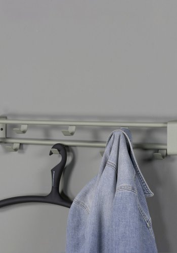 SPINDER DESIGN Rex knagerkke, m. 7 knager - stvgrnt stl (60x10)