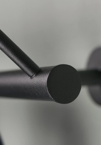 SPINDER DESIGN rektangulr Odin knagerkke, m. 5 knager - sort stl