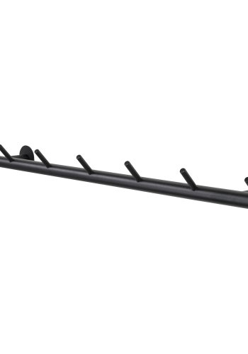 SPINDER DESIGN rektangulr Odin knagerkke, m. 7 knager - sort stl