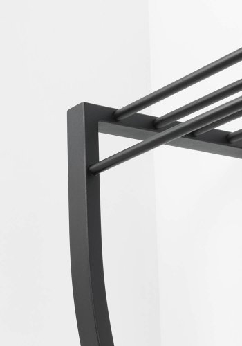 SPINDER DESIGN Carve knagerkke, m. hylde, bjlestang og 6 knager - sort stl