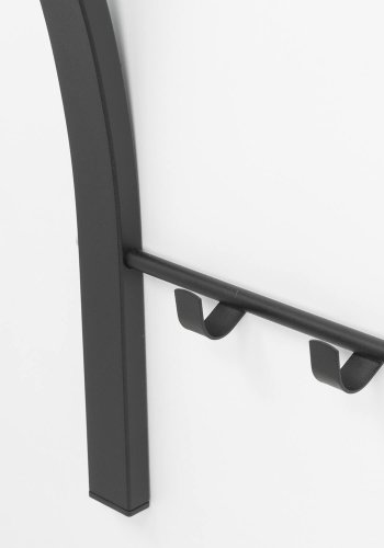 SPINDER DESIGN Carve knagerkke, m. hylde, bjlestang og 6 knager - sort stl