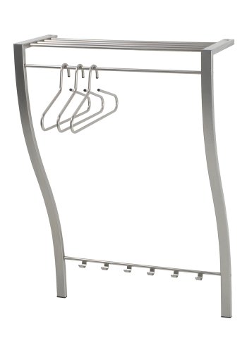 SPINDER DESIGN Carve knagerkke, m. hylde, bjlestang og 6 knager - gr stl 