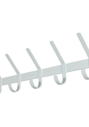 SPINDER DESIGN Dexter knagerkke, m. 5 knager - hvid stl