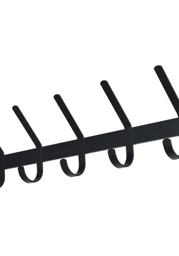 SPINDER DESIGN Dexter knagerkke, m. 5 knager - sort stl