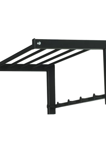 SPINDER DESIGN rektangulr Bergum knagerkke m. hylde - sort stl