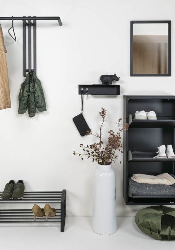 SPINDER DESIGN Senza knagerkke, m. 2 knager og bjlestang - sort stl