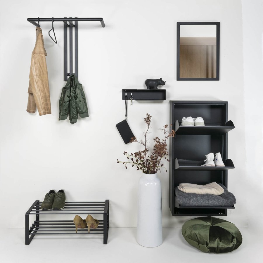 SPINDER DESIGN Senza knagerkke, m. 2 knager og bjlestang - sort stl