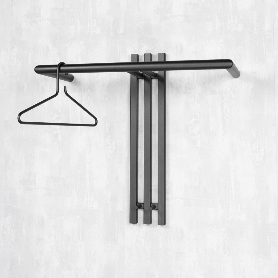 SPINDER DESIGN Senza knagerkke, m. 2 knager og bjlestang - sort stl