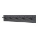 SPINDER DESIGN Pull knagerkke, m. 5 dobbelt-kroge - sort stl (74,5x12,5)