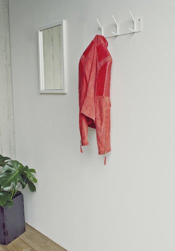 SPINDER DESIGN rektangulr Fusion knagerkke, m. 3 knager - hvid stl