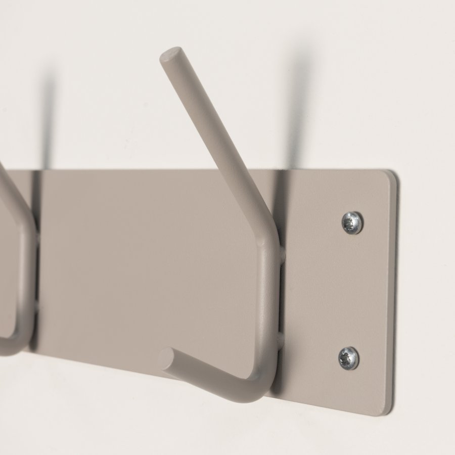 SPINDER DESIGN Fusion knagerkke, m. 3 dobbelt-knager - taupe pulverlakeret stl